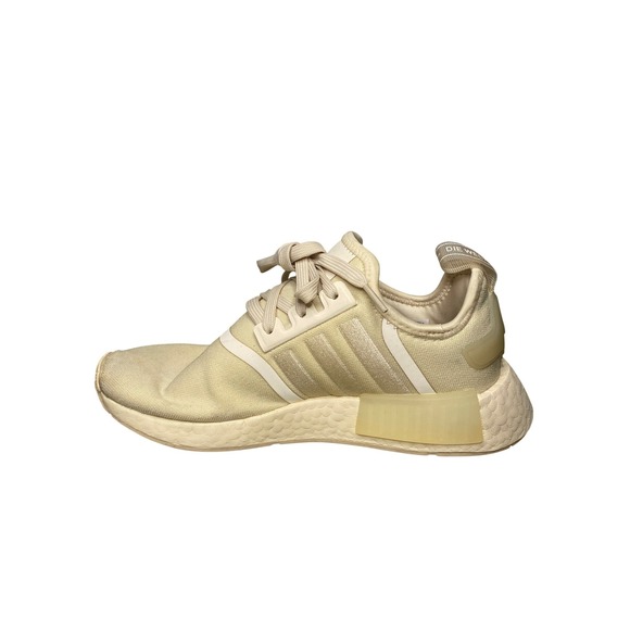 adidas Shoes - Adidas NMD_R1 V2 Women 7 Wonder White Sand Cream Sneakers  Running Shoes